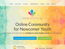 Tablet Screenshot of newyouth.ca